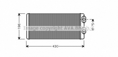 AVA QUALITY COOLING vla6034 -  Теплообменник, отопление салона